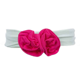 KicKee Pants Girls Solid Bow Headband Aloe with Prickly Pear, One Size