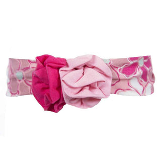 KicKee Pants Girls Solid Bow Headband Desert Flower, One Size