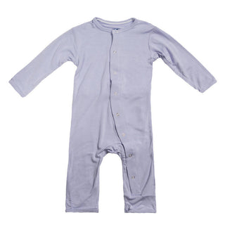 KicKee Pants Girls Solid Coverall with Snaps - Lilac