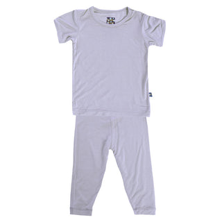 KicKee Pants Girls Solid Short Sleeve Pajama Set - Lilac