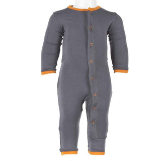 KicKee Pants Holiday Layette Applique Coverall - Stone Trick or Treat