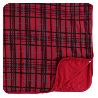 KicKee Pants Holiday Toddler Blanket - Christmas Plaid, One Size