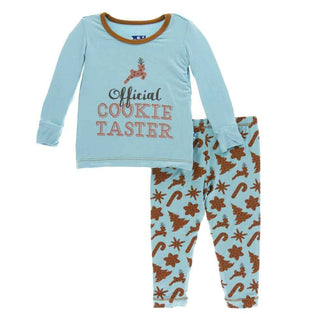 KicKee Pants Holiday Long Sleeve Pajama Set, Christmas Cookies