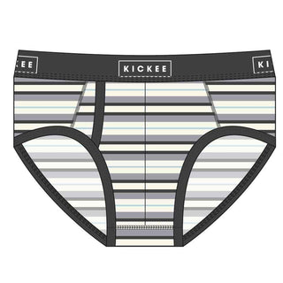 Men's Print Bamboo Brief Underwear - India Pure Stripe Underwear
