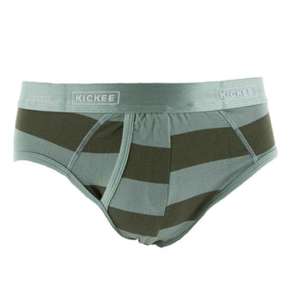 KicKee Pants KicKee Mens Print Brief Underwear - Paleontology Fauna Stripe