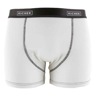 Men's Solid Bamboo Boxer Brief - Natural with Zebra Underwear