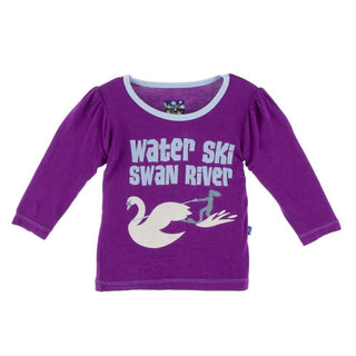 KicKee Pants Long Sleeve Piece Print Puff Tee - Starfish WaterSki Swan River