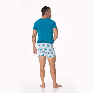 Men's Boxer Brief - Illusion Blue Ramen KicKee Pants Size: M