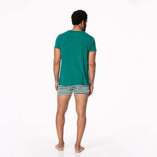 Men's Bamboo Boxer Briefs - Wildlife Stripe KicKee Pants Size: S