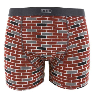 Men's Print Boxer Brief, London Brick KicKee Pants Size: M