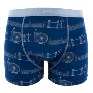 Men's Print Bamboo Boxer Brief, London Cityscape KicKee Pants Size: M