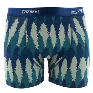 Men's Print Boxer Brief - Navy Forestry KicKee Pants Size: M