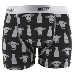 KicKee Pants Mens Print Boxer Brief - Zebra Tuscan Cow