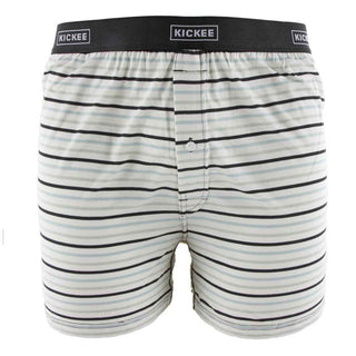 KicKee Pants Mens Print Boxer Short - Tuscan Afternoon Stripe