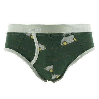 KicKee Pants Mens Print Brief Underwear- Topiary Italian Car