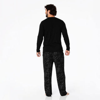 KicKee Pants Men's Print Long Sleeve Pajama Set - Midnight Foil Constellations