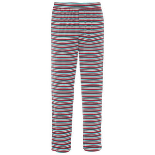 KicKee Pants Mens Print Pajama Pants - Christmas Stripe WCA22