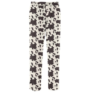 KicKee Pants Mens Print Pajama Pants - Cow Print