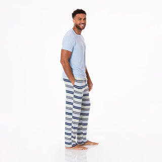KicKee Pants Mens Print Pajama Pants - Fairground Stripe