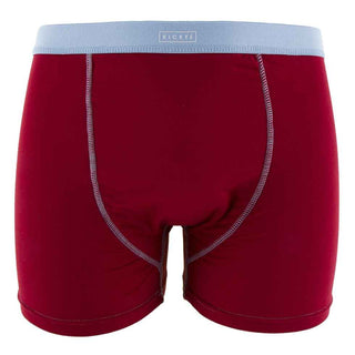 KicKee Pants Mens Solid Boxer Brief, Candy Apple with Pond
