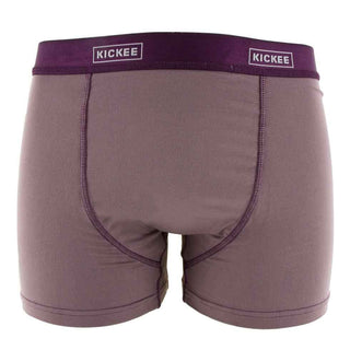 Men's Solid Boxer Brief - Raisin with Wine Grapes KicKee Pants Size: M