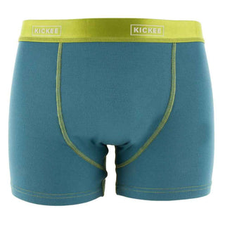 Men's Solid Bamboo Boxer Brief - Seagrass with Meadow KicKee Pants Size: S