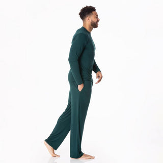 KicKee Pants Mens Solid Pajama Pants - Pine WCA22