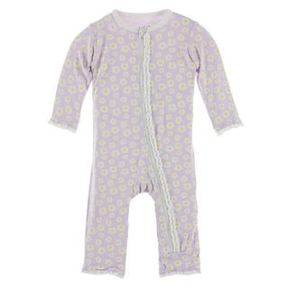 Muffin Ruffle Coverall with Zipper - Thistle Chamomile Baby & Toddler Sleepwear