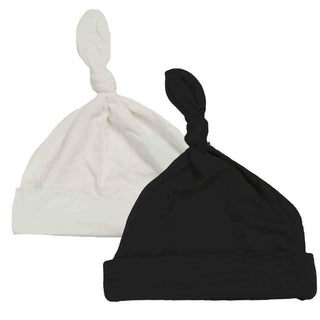 Solid Bamboo Newborn Hat Gift Set - Midnight & Natural Baby & Toddler Hats