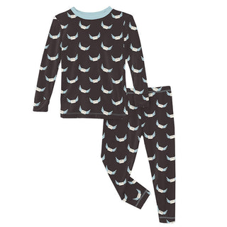 KicKee Pants Print Bamboo Long Sleeve Pajama Set - Midnight Email