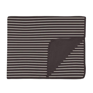 Print Bamboo Toddler Blanket - 90's Stripe Swaddling & Receiving Blankets