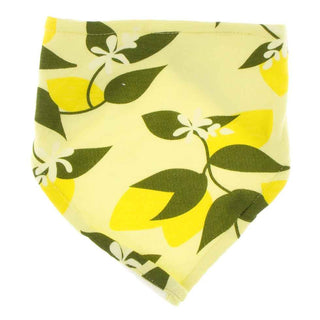 KicKee Pants Print Bandana Bib - Lime Blossom Lemon Tree, One Size