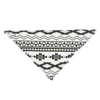 KicKee Pants Print Bandana Bib - Natural Mayan Pattern, One Size