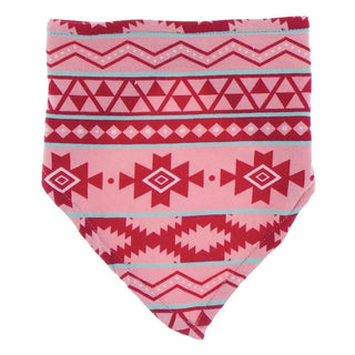 KicKee Pants Print Bandana Bib - Strawberry Mayan Pattern, One Size