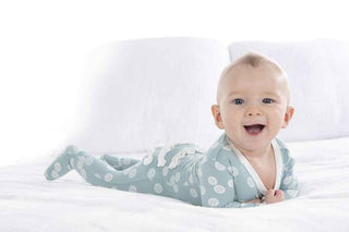 Print Classic Ruffle Footie with Snaps - Jade Sand Dollar KicKee Pants Size: Newborn