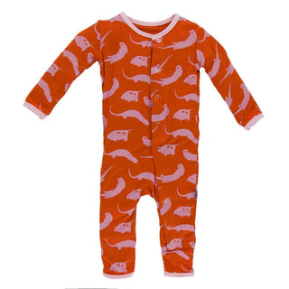 KicKee Pants Print Coverall - Poppy River Otter