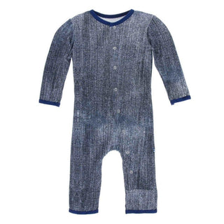 Print Bamboo Coverall with Snaps - Denim Baby & Toddler Sleepwear