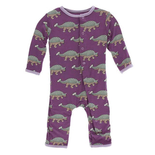 KicKee Pants Print Coverall with Snaps - Euoplocephalus