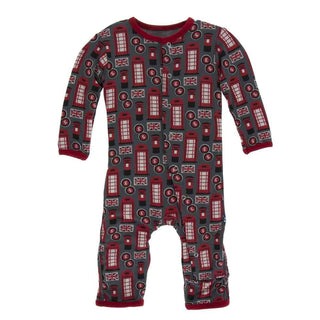 KicKee Pants Print Coverall with Snaps - Life About Town