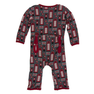KicKee Pants Print Coverall with Snaps - Life About Town