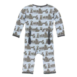 KicKee Pants Print Coverall with Snaps - London Dogs
