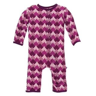 KicKee Pants Print Coverall with Snaps - Melody Waves