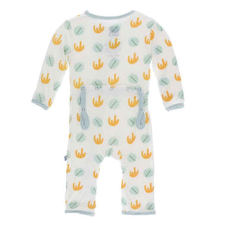 KicKee Pants Print Coverall with Snaps - Trilobites