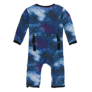KicKee Pants Print Coverall with Snaps - Wine Grapes Galaxy