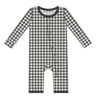 Print Bamboo Coverall with Snaps - Zebra Houndstooth Baby & Toddler Sleepwear