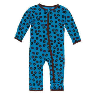KicKee Pants Print Coverall with Zipper - Amazon Coffee Beans