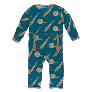 KicKee Pants Print Coverall with Zipper - Cephalopods
