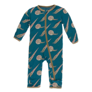 KicKee Pants Print Coverall with Zipper - Cephalopods