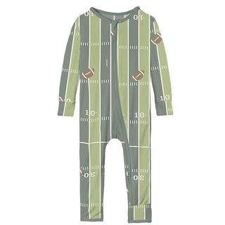 KicKee Pants Print Coverall with Zipper - Football