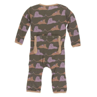 KicKee Pants Print Coverall with Zipper - Lions